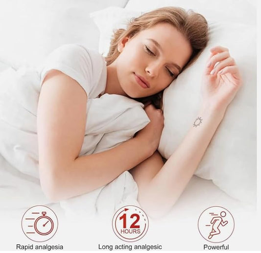 Pain Relief Patch for Muscle, Joint & Back Pain – Long-Lasting Deep Penetration Relief, Easy to Use, Comfortable Fabric (Pack of 10)